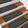 Alfombrillas de escalera 10 unidades gris 65x21x4 cm de vidaXL, Alfombrillas para escalones - Ref: Foro24-149725, Precio: 36,...