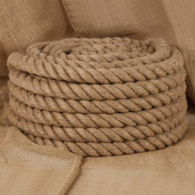 Cuerda de yute 10 m de longitud y 50 mm de grosor by , Ropes and metal cords - Ref: Foro24-153779, Price: 100,47 €, Discount: %