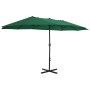 Sombrilla de jardín con palo de aluminio verde 460x270 cm von , Sonnenschirme - Ref: Foro24-44867, Preis: 159,51 €, Rabatt: %