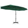 Sombrilla de jardín con palo de aluminio verde 460x270 cm von , Sonnenschirme - Ref: Foro24-44867, Preis: 159,51 €, Rabatt: %