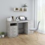 Escritorio de madera de ingeniería gris hormigón 140x50x76 cm de , Escritorios - Ref: Foro24-3054784, Precio: 145,54 €, Descu...