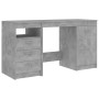 Escritorio de madera de ingeniería gris hormigón 140x50x76 cm de , Escritorios - Ref: Foro24-3054784, Precio: 145,54 €, Descu...