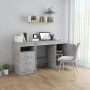 Escritorio de madera de ingeniería gris hormigón 140x50x76 cm de , Escritorios - Ref: Foro24-3054784, Precio: 145,54 €, Descu...