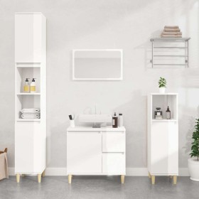 Armario de baño madera contrachapada blanco 65x33x60 cm by , bathroom vanities - Ref: Foro24-819822, Price: 88,45 €, Discount: %