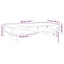 Soporte para monitor madera maciza de pino 60x27x14 cm von , Computersockel und -erhöhungen - Ref: Foro24-813999, Preis: 28,5...