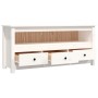 Mueble para TV de madera maciza de pino blanco 114x35x52 cm von , TV-Möbel - Ref: Foro24-821503, Preis: 120,77 €, Rabatt: %