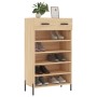Zapatero madera de ingeniería roble Sonoma 60x35x105 cm de , Armarios y almacenamiento - Ref: Foro24-829623, Precio: 79,33 €,...