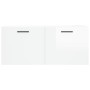 Armario de pared madera ingeniería blanco brillo 80x36,5x35 cm de , Taquillas y armarios de almacenamiento - Ref: Foro24-8300...
