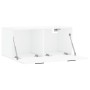 Armario de pared madera ingeniería blanco brillo 80x36,5x35 cm de , Taquillas y armarios de almacenamiento - Ref: Foro24-8300...