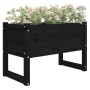 Jardinera madera maciza de pino negro 78x40x52 cm von , Töpfe und Pflanzgefäße - Ref: Foro24-822121, Preis: 74,72 €, Rabatt: %