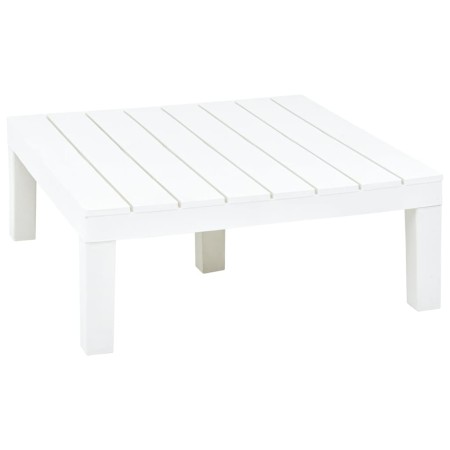 Mesa de jardín de plástico blanco 78x78x31 cm de , Mesas de jardín - Ref: Foro24-48827, Precio: 125,07 €, Descuento: %