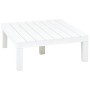 Mesa de jardín de plástico blanco 78x78x31 cm de , Mesas de jardín - Ref: Foro24-48827, Precio: 125,07 €, Descuento: %