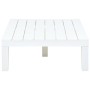 Mesa de jardín de plástico blanco 78x78x31 cm de , Mesas de jardín - Ref: Foro24-48827, Precio: 125,07 €, Descuento: %