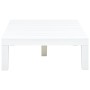 Mesa de jardín de plástico blanco 78x78x31 cm de , Mesas de jardín - Ref: Foro24-48827, Precio: 125,07 €, Descuento: %
