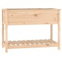 Jardinera con estante de madera maciza de pino 111,5x54x81 cm von , Töpfe und Pflanzgefäße - Ref: Foro24-823787, Preis: 114,5...