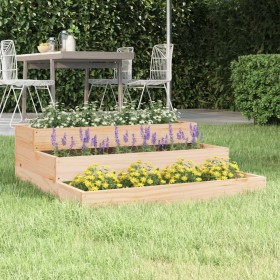 Jardinera de madera maciza de pino 78x78x27 cm von , Töpfe und Pflanzgefäße - Ref: Foro24-823906, Preis: 56,36 €, Rabatt: %