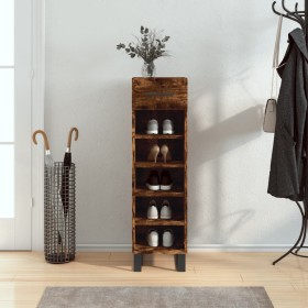 Zapatero madera de ingeniería roble ahumado 30x35x105 cm de , Armarios y almacenamiento - Ref: Foro24-829705, Precio: 61,12 €...