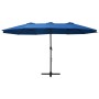 Sombrilla de jardín con palo de aluminio azul 460x270 cm von , Sonnenschirme - Ref: Foro24-47303, Preis: 164,45 €, Rabatt: %
