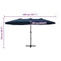 Sombrilla de jardín con palo de aluminio azul 460x270 cm von , Sonnenschirme - Ref: Foro24-47303, Preis: 164,45 €, Rabatt: %
