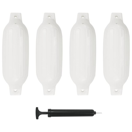 Parachoques para barco 4 unidades PVC blanco 41x11,5 cm de , Atracada y anclaje - Ref: Foro24-92384, Precio: 43,84 €, Descuen...