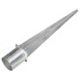 Picas de tierra 6 unidades acero galvanizado plateado 12x91 cm by , Spikes for anchoring in the ground - Ref: Foro24-145434, ...