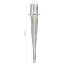 Picas de tierra 6 unidades acero galvanizado plateado 12x91 cm by , Spikes for anchoring in the ground - Ref: Foro24-145434, ...