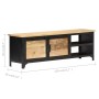 Mueble de TV de madera maciza de mango 120x30x40 cm von , TV-Möbel - Ref: Foro24-289101, Preis: 259,70 €, Rabatt: %
