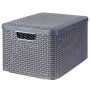 Curver Cajas de almacenaje con tapa Style 3 unidades L gris antracita von , Aufbewahrungskörbe - Ref: Foro24-427235, Preis: 8...