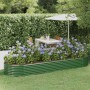Jardinera arriate acero recubrimiento polvo verde 322x100x36 cm von , Töpfe und Pflanzgefäße - Ref: Foro24-318998, Preis: 63,...