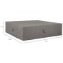 Madison Funda para muebles de jardín gris 255x255x70 cm von , Abdeckungen für Gartenmöbel - Ref: Foro24-423687, Preis: 91,74 ...