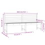 Banco de jardín madera maciza abeto de Douglas 201,5 cm by , garden benches - Ref: Foro24-824051, Price: 126,00 €, Discount: %