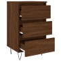 Mesitas noche 2 uds madera ingeniería marrón roble 40x35x69 cm de , Mesitas de noche - Ref: Foro24-826939, Precio: 68,35 €, D...