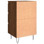 Mesitas noche 2 uds madera ingeniería marrón roble 40x35x69 cm de , Mesitas de noche - Ref: Foro24-826939, Precio: 68,35 €, D...