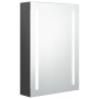 Bathroom cabinet with mirror and LED light gray 50x13x70 cm by vidaXL, bathroom vanities - Ref: Foro24-326497, Price: 109,51 ...