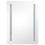 Bathroom cabinet with mirror and LED light gray 50x13x70 cm by vidaXL, bathroom vanities - Ref: Foro24-326497, Price: 109,51 ...