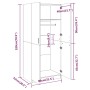 Armario madera contrachapada color roble marrón 80x52x180 cm von , Kleiderschränke - Ref: Foro24-815353, Preis: 222,00 €, Rab...