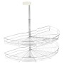 Bandeja cocina alambre 2 niveles plata 180 grados 85x44x80 cm von , Behälter für Küchenutensilien - Ref: Foro24-50973, Preis:...