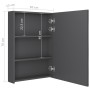 Bathroom cabinet with mirror and LED light gray 50x13x70 cm by vidaXL, bathroom vanities - Ref: Foro24-326497, Price: 109,51 ...