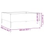Jardinera acero corten 100x100x41 cm von , Töpfe und Pflanzgefäße - Ref: Foro24-824516, Preis: 66,91 €, Rabatt: %