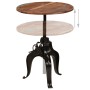 Mesa de bar madera maciza reciclada 75x(76-110) cm by , Kitchen and dining tables - Ref: Foro24-245269, Price: 249,97 €, Disc...