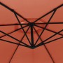 Sombrilla voladiza con poste de aluminio terracota 350 cm de , Sombrillas - Ref: Foro24-44508, Precio: 113,05 €, Descuento: %