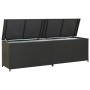 Caja de almacenaje de jardín ratán sintético negro 200x50x60 cm von , Aufbewahrungsboxen für den Außenbereich - Ref: Foro24-4...