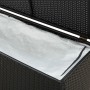 Caja de almacenaje de jardín ratán sintético negro 200x50x60 cm von , Aufbewahrungsboxen für den Außenbereich - Ref: Foro24-4...