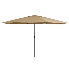 Sombrilla de jardín con palo de metal taupe 390 cm von , Sonnenschirme - Ref: Foro24-47381, Preis: 78,00 €, Rabatt: %