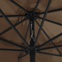 Sombrilla de jardín con palo de metal taupe 390 cm by , Umbrellas - Ref: Foro24-47381, Price: 78,00 €, Discount: %