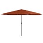 Sombrilla de jardín con palo de metal terracota 390 cm by , Umbrellas - Ref: Foro24-47383, Price: 88,43 €, Discount: %