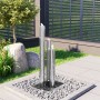 Fuente de jardín de acero inoxidable plateado 48x34x88 cm by , Fountains and waterfalls - Ref: Foro24-48090, Price: 356,01 €,...