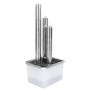 Fuente de jardín de acero inoxidable plateado 48x34x88 cm by , Fountains and waterfalls - Ref: Foro24-48090, Price: 356,01 €,...