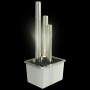 Fuente de jardín de acero inoxidable plateado 48x34x88 cm by , Fountains and waterfalls - Ref: Foro24-48090, Price: 356,01 €,...