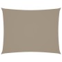 Toldo de vela rectangular tela Oxford gris taupe 4x5 m by , Umbrellas - Ref: Foro24-135436, Price: 52,20 €, Discount: %